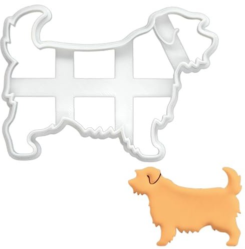 BAKERLOGY Norfolk Terrier Body Cookie Cutter - Detailed Biscuit Cutter Design for Baking and Crafts, Ideal on Fondant, Dough, Clay
