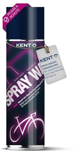 KENT BIKE Spray Wax – Fahrrad & E-Bike Wachs-Spray – Langanhaltender Schutz & Hochglanz – Wasser- & Schmutzabweisend – Einfaches Aufsprühen & Polieren – Versiegelung Carnauba Bienenwachs