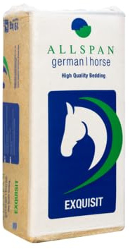Pferdeeinstreu Einstreu Hobelspäne Holzstreu Allspan German Horse Exquisit 19 kg – staubarm, extrem saugfähig, hoher Flockenanteil, ergiebig & hygienisch