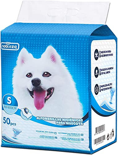 Nobleza -50 x Ultra saugfähige Hunde Trainingsunterlagen Welpenunterlage Welpen Toilettenmatte, 40 * 60cm, Packung mit 50 Stück