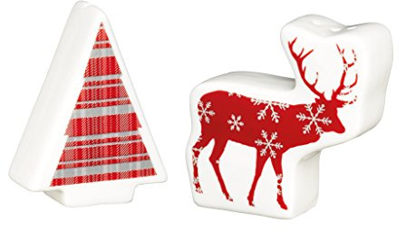 KitchenCraft We Love Weihnachten Lustige Salz- und Pfefferstreuer, Multi/Farbe