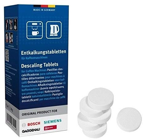 BOSCH 311864 - Pastillas descalcificadoras para cafetera, hervidores, dispensadores de agua caliente