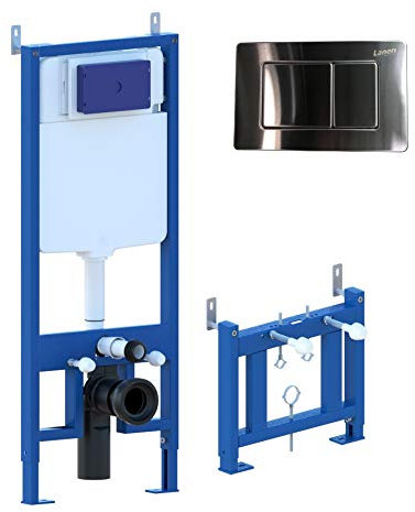 Laneri Set da Incasso completo Per sanitari sospesi telaio Con cassetta Placca inclusa telaio Bidet Incluso