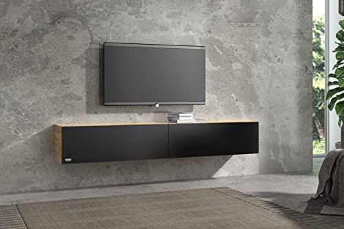 Wuun® TV-Lowboard Somero I 100cm bis 360cm I TV-Schrank & Hängeschrank für Wohnzimmer I Verschiedene Varianten