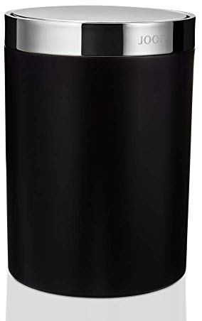 Joop! Blackline Badeimer mit Schwingdeckel - Schwarz/Chrom
