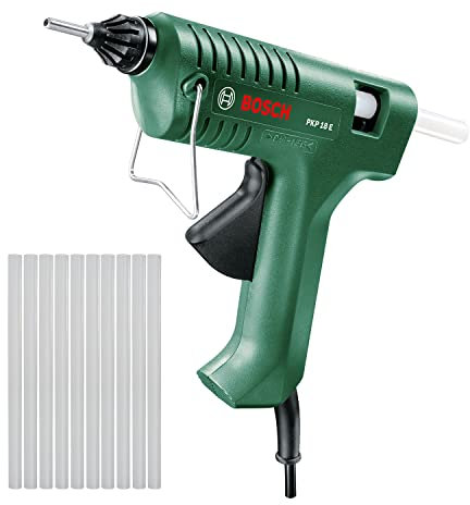 Bosch Klebepistole PKP 18 E (1x extralange Düse, 240 Volt) & Bosch Klebesticks Ultra (500 g, Ø 11 mm)