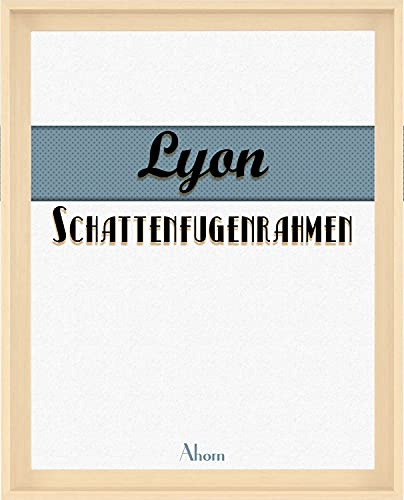 BIRAPA Lyon Keilrahmen für Canvas 70x90 cm in Ahorn, Rahmen für Leinwände, Leerrahmen für Leinwand, Schattenfugenrahmen für Keilrahmen, Leinwand Rahmen