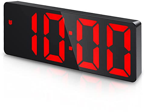 Ankilo Digitaler Wecker mit Anzeige der Temperatur,Großbildleinwand LED-Wecker,Helligkeitseinstellung,Digitaluhr für Zuhause, Schlafzimmer, Büro, Kinder