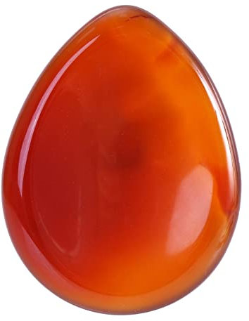 KYEYGWO Karneol Tropfenform Kristall Sorgen Stein für Handschmeichler Dekompression, Wassertropfen Daumenstein Pocket Palmenstein Chakra Taschensteine Worry Stone für Reiki Heilung, Stress Abbauen