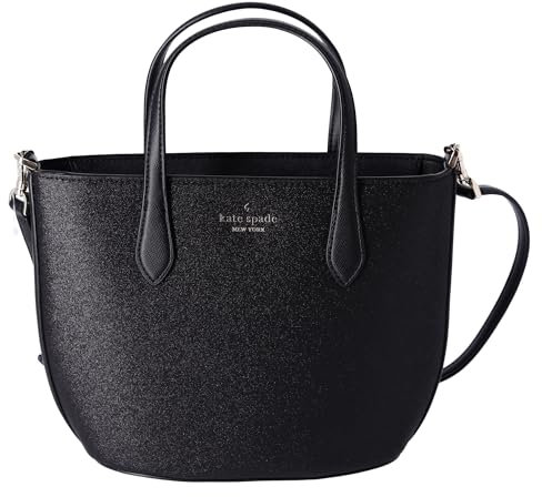 kate spade new york Kate Spade Glitter Glimmer Small Zip Satchel Crossbody Bag Holiday, Black