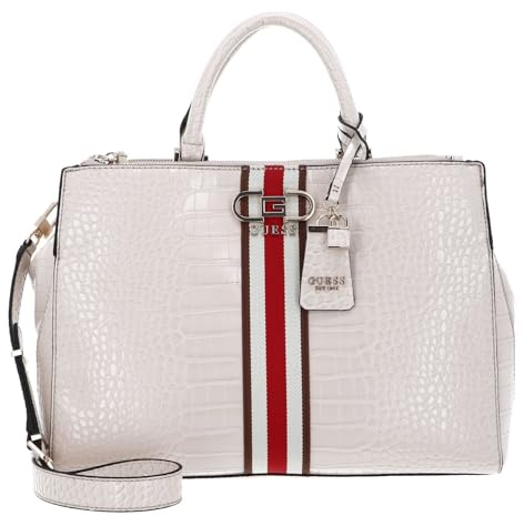 GUESS Nelka Status Satchel Stone