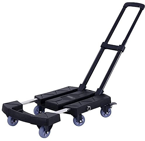 Handwagen, Mehrzweckkarren Handwagen Arbeitssparender Tragbarer Outdoor-Trolley, Multifunktionale Faltbare Plattformwagen Für Den Haushalt, Drehbarer Hochleistungs-Einkaufswagen, Tragfähigke