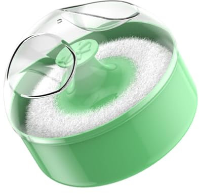 Ubxvamm Kosmetik-Puderquaste und Behälter für Baby-Körper, leer, lose Puderquaste, große Puderquaste