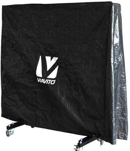VIAVITO Protactic Table Tennis Table Cover, Color- Black