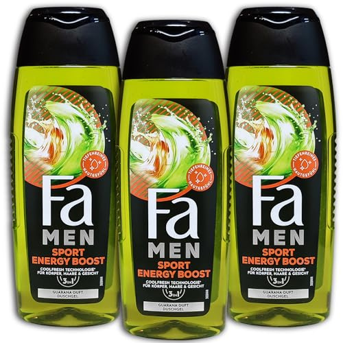 3 er Pack FA Duschgel Duschcreme FA Men 3in1 Körper 3 x 250 ml