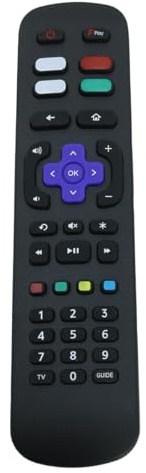 Voyoo EN3A38 R50B7120UK R55B71 fjärrkontroll kompatibel med Smart TV Spotify, Netflix, Freeview Play knappar 32RS520K 40RS520K 43RP620K 50RP620K