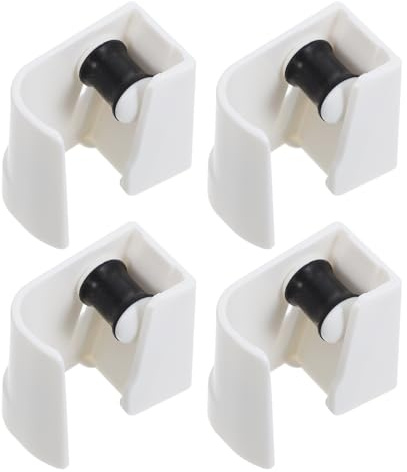 SEWOART Lot de 4 Porte-balais Auto-adhésifs Muraux sans Perçage, Supports Antidérapants Robustes pour Manche de Balai 19-28 Mm, Rangement Polyvalent pour Buanderie, Garage et