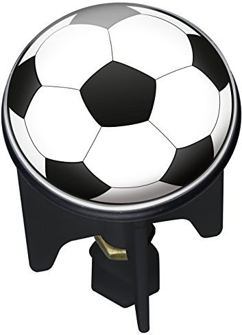 Wenko 21514100 Waschbeckenstöpsel Pluggy Fussball GOAL Abfluss-Stopfen, Messing, Kunststoff, Durchmesser 3.9 x 6.5-9.5 cm