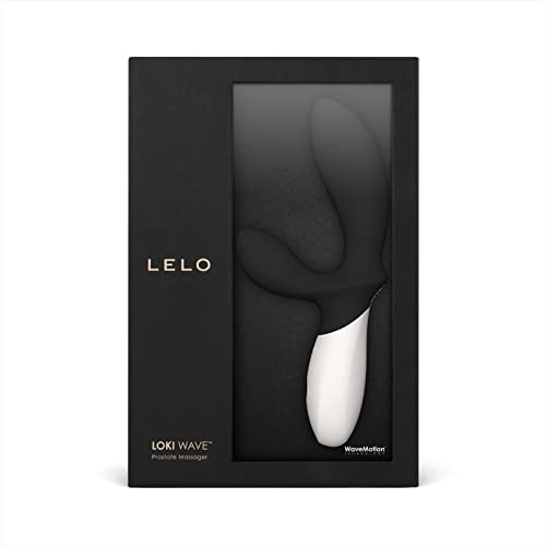 LELO LOKI Wave Massaggiatore Prostatico Prostata Vibratore Uomo con 12 Impostazioni e Design Impermeabile, Sex Toys, con Tecnologia WaveMotion, Obsidian Nero