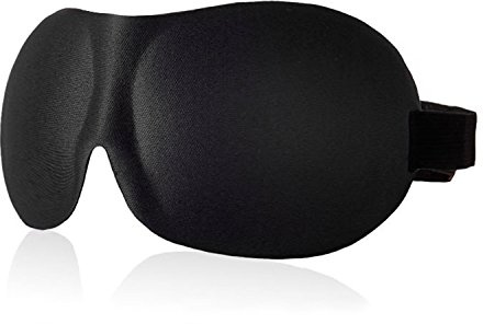 BOOLAVARD Ultra Soft Augenmaske Schlafmaske Maske schlafen mit verstellbaren Gummiband für unterwegs