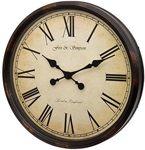 Fox and Simpson Grand Central Station Extragroße Wanduhr, 50 cm