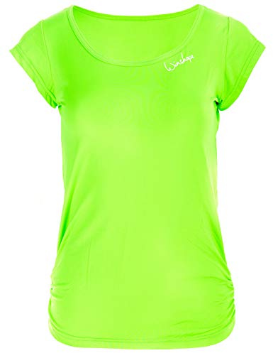 WINSHAPE Aet106 T-Shirt à Manches Courtes Super léger et Fonctionnel pour Femme, Style Slim, pour Fitness, Yoga, Pilates