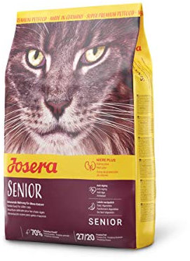 JOSERA Senior (1 x 400 g) | Adult | Premium Trockenfutter für ausgewachsene empfindliche Katzen | Geflügel & Reis | extra verträgliche Rezeptur | weizenfrei | Katzenfutter | 1er Pack