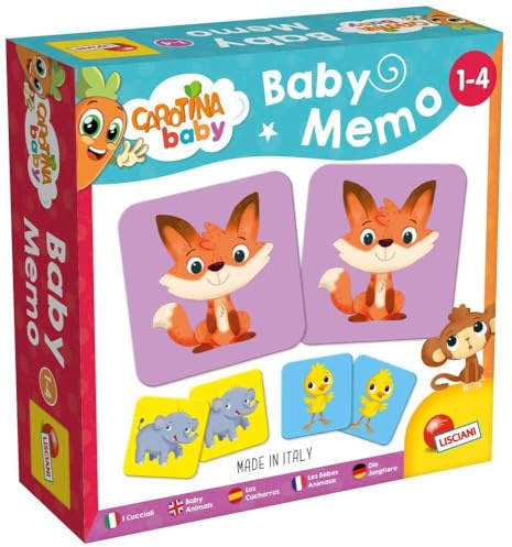 Lisciani Giochi - Pedagogiskt spel, flerfärgad, 1-4 år, 24 kort