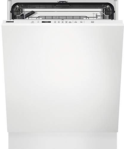 Zanussi ZDLN6531 Lavavajillas Integrado AirDry 13 cubiertos, Display LCD, Desconexión automática, 8 programas a 3 temperaturas, Piloto BeamOnFloor, Motor Inverter, 44 dBA, Blanco, 60 cm