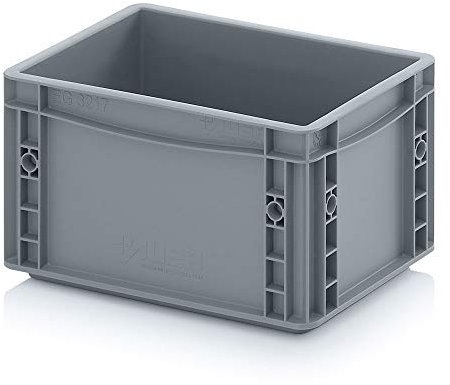 Auer Packaging Contenitore euro, 30 x 20 x 17 euro, impilabile, 30 x 20 x 17 cm, colore: grigio