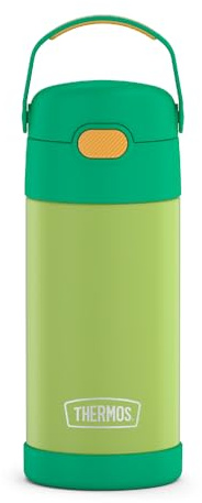 Thermos Funtainer 12 Ounce Bottle, Lime/Orange