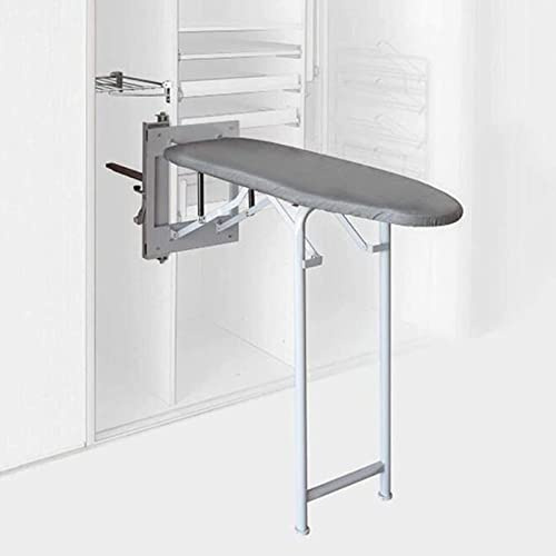 IXIETY Tablas De Planchar Planchador Extraible Hidraulico For Montar En La Pared Tabla De Planchar Oculta Plegable con Rotación De 180 ° Amortiguación De Amortiguación Cubierta De Lona Tra