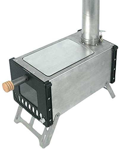 Mini Campingkocher 304 Holzofen Edelstahl Zeltkocher Outdoor Camping Kamin Küche mobil tragbar und leistungsstark