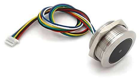 PURPLLE GM861 Metall-LED-Kontrollring-Anzeigeleuchte UART-Schnittstelle 1D/2D-Barcode-QR-Code-Barcode-Lesemodul