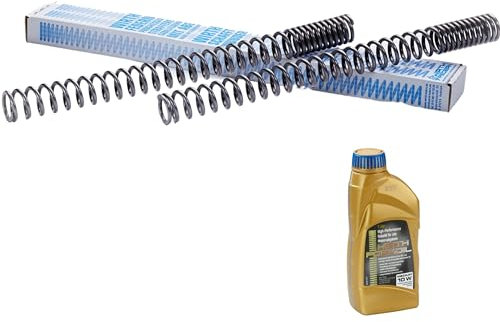 WIRTH-Federn - Motorrad Gabelfeder 2er Set inkl. 1L Gabelöl - Kawa - KLR 600 (E) (KL600A/A, KL600A/B) 1984-1993 - Gabelöl 160-2020
