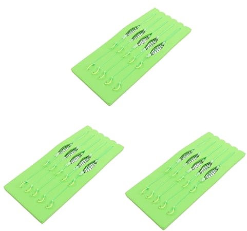 YARNOW 15stücke Hochwertige Angelhaken Mit Für Karpfenangeln Rostfreier Hochcarbonstahl Doppelhaken Anti-verwicklungs-Design Für EEL Und Carp
