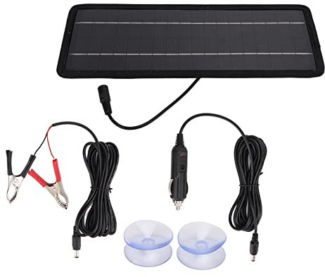 Ghzste 4.5 W 12 V Chargeur de Batterie de Voiture Solaire Panneau Solaire en Polysilicium pour Voitures Bateau Automobiles Convertissant la Batterie 12 V en 5 V