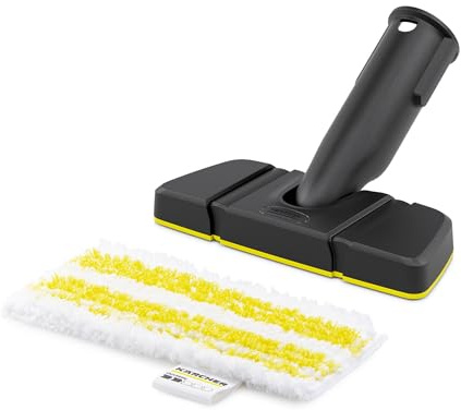 Kärcher Flexibles Handdüsenset mit flexibler Handdüse und passendem Feinstfasertuch für die effektive Reinigung gerader und gewölbter Flächen, Original-Zubehör für die Kärcher Dampfreiniger