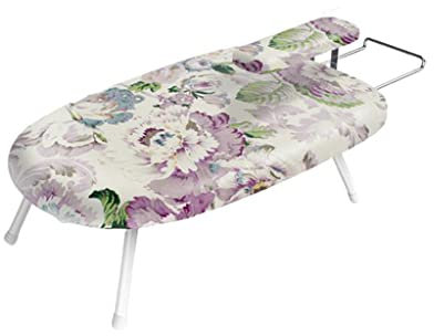 Tabla de Planchar Plegable, Tabla de Planchar portátil de sobremesa, Funda extraíble, compacta, ahorradora de Espacio para el hogar, lavandería, Dormitorio (A)