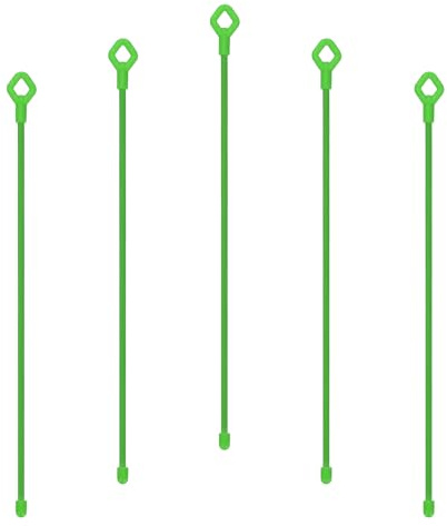 PATIKIL Rubber Twist Ties, 12 Inch Silicone Reusable Twist Ties Heavy Duty Bendable for Bundling Holding, 5 Pcs, Green