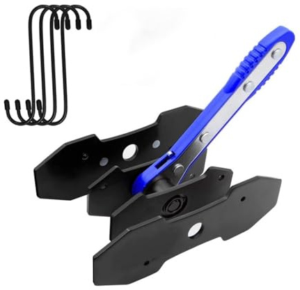 slrongpowlr Professional Car Brake Piston Caliper Press Tool Set: Ratcheting Spreader, 4pcs Hangers, and 360-Degree Brake Caliper Press Ratchet
