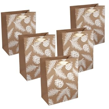SIGEL Sac cadeau Noël 18 x 23 cm - 5 pièces
