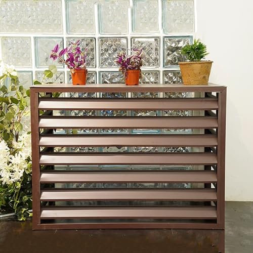 Mini Split Cover for Outside Units, Trash Can Screens for Outdoor, Air Conditioner Fence for Outside Units, Sturdy and Durable, Noise Reduction, Suitable for Gardens, Balconies, Walls, Patio