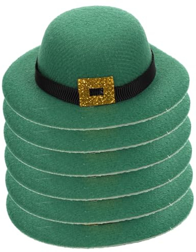 Holibanna 6pièces Lot de Capsules De Bouteille De Vin pour Saint-Patrick Décorations De Fête pour Bouteilles Chapeaux De