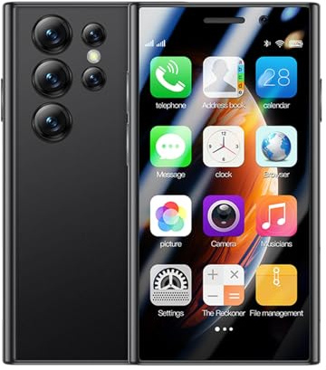 Longben Mini SIM-Free & Unlocked Mobile Phones Android 9, 3.0 Display Smartphone, 1950mAh Battery Phone, 2GB+16GB/1TB, 4G Dual Sim/Face Unlock/GPS/BT4.0, Black