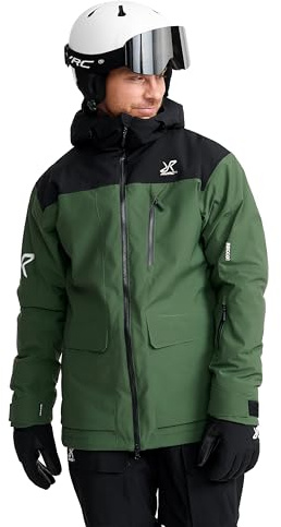 RevolutionRace AccXel Insulated 2L Ski Jacket för Herr, Värmande och Väderskyddande Skidjacka med Recco, Garden Topiary, M