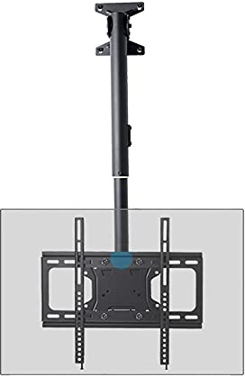 TV Stand,tv Wall Mount Ceiling TV Mount Fits Most 32-65inch LCD Flat Sn, Adjustable Tilt Swivel TV Bracket, Two Installation s: Ceiling and Wall (10001500mm)