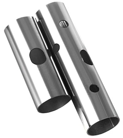 predolo 2 Stück Irish Whistle Flöte Edelstahl Mehrloch Musikinstrument für Kinder Erwachsene Kompakt für Geschenk Unterricht Outdoor