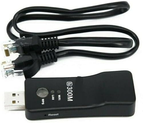 Adaptador inalámbrico LAN WiFi Dongle Ethernet RJ-45 Cable para Samsung Smart TV