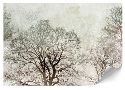 LUMASOUL Papel Pared 450x315 cm - Papel Pintado Pared con motivo Naturaleza - Papel Pared Moderno para Salón y Dormitorio - Fotomurales Fácil de instalar - Bosque 9